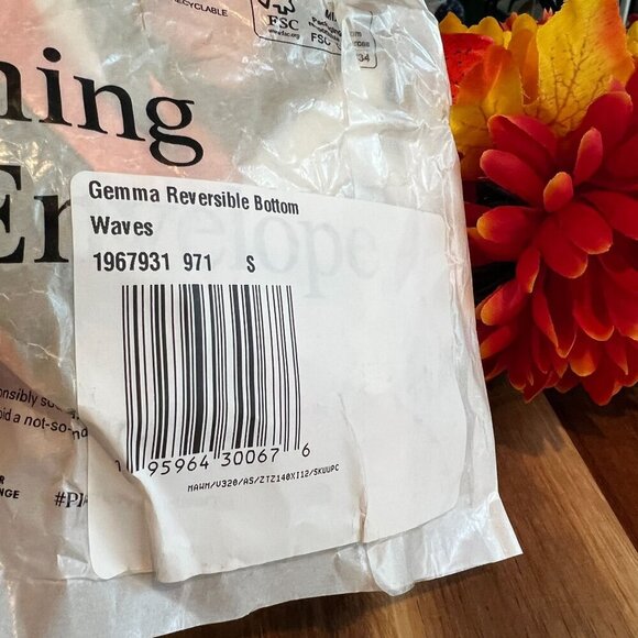 PrAna Womens Gemma Reversible Swim Bottom SMALL in Waves - Picture 7 of 7